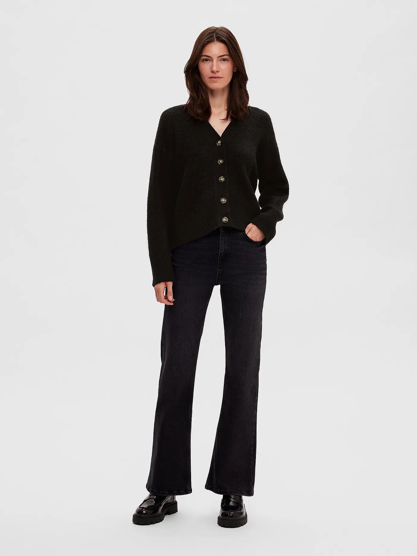 SELECTED FEMME | Cardigan SLFMALINE | schwarz